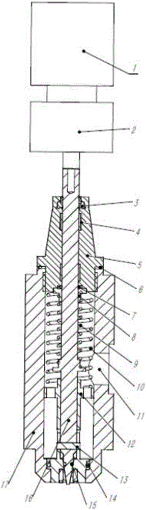 Anti-sputtering material distributing valve adjustable in flow