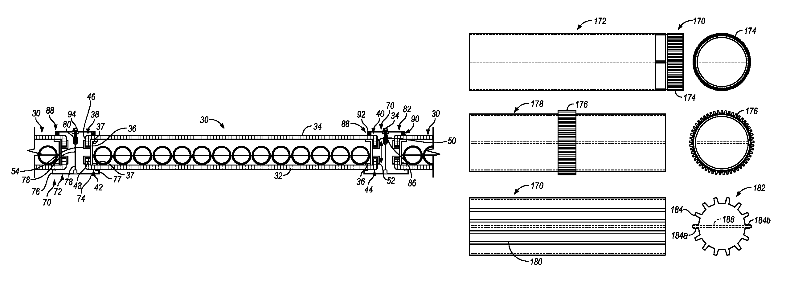 Dual panel system for controlling the passage of light through architectural structures