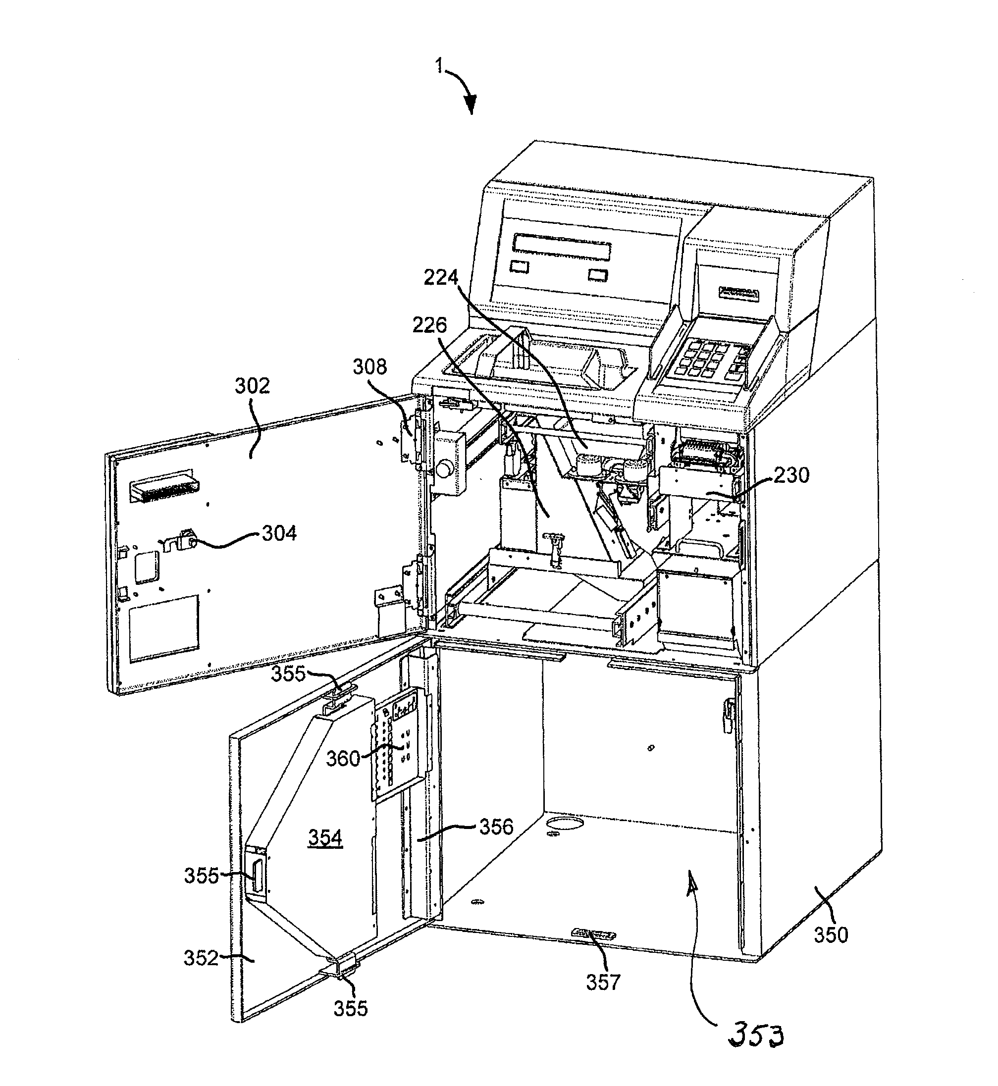 Cash deposit apparatus and associated methods and devices