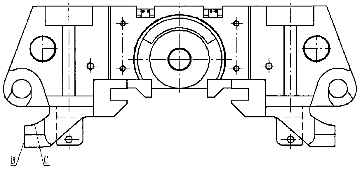 Rotary tool apron structure capable of being quickly disassembled and assembled of coal plough