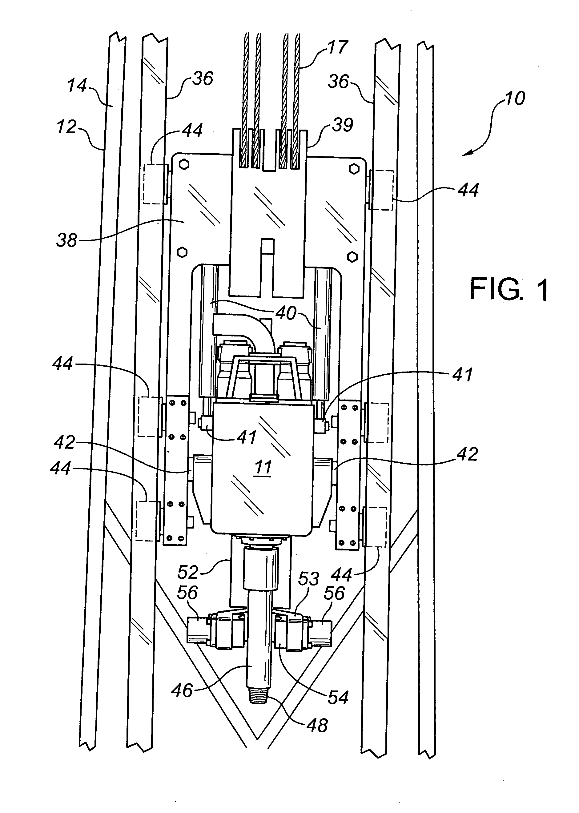 Method and system for connecting pipe to a top drive motor