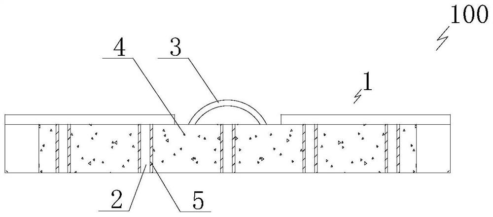 Bearing body structure of ocean electromagnetic node acquisition station