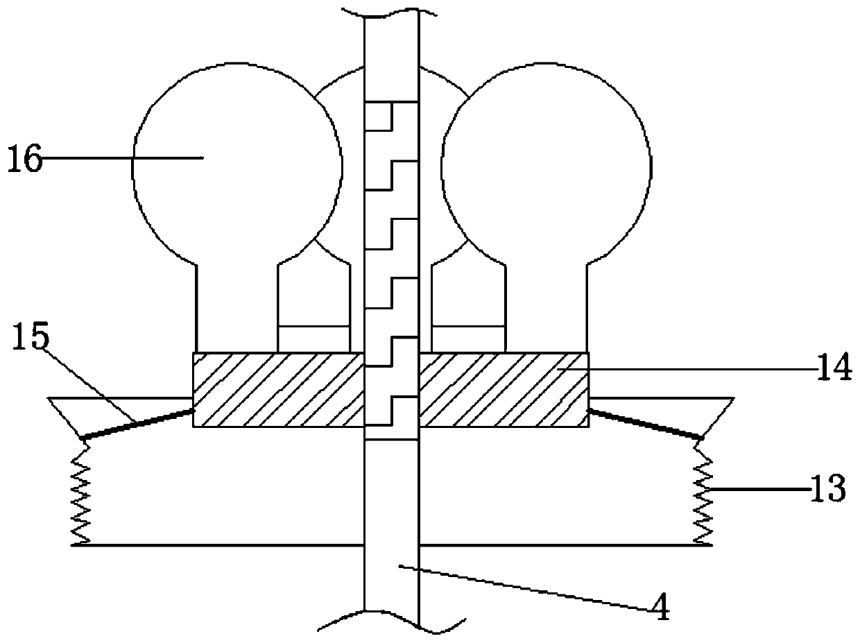 Quality inspection device for diaphragm structure installation