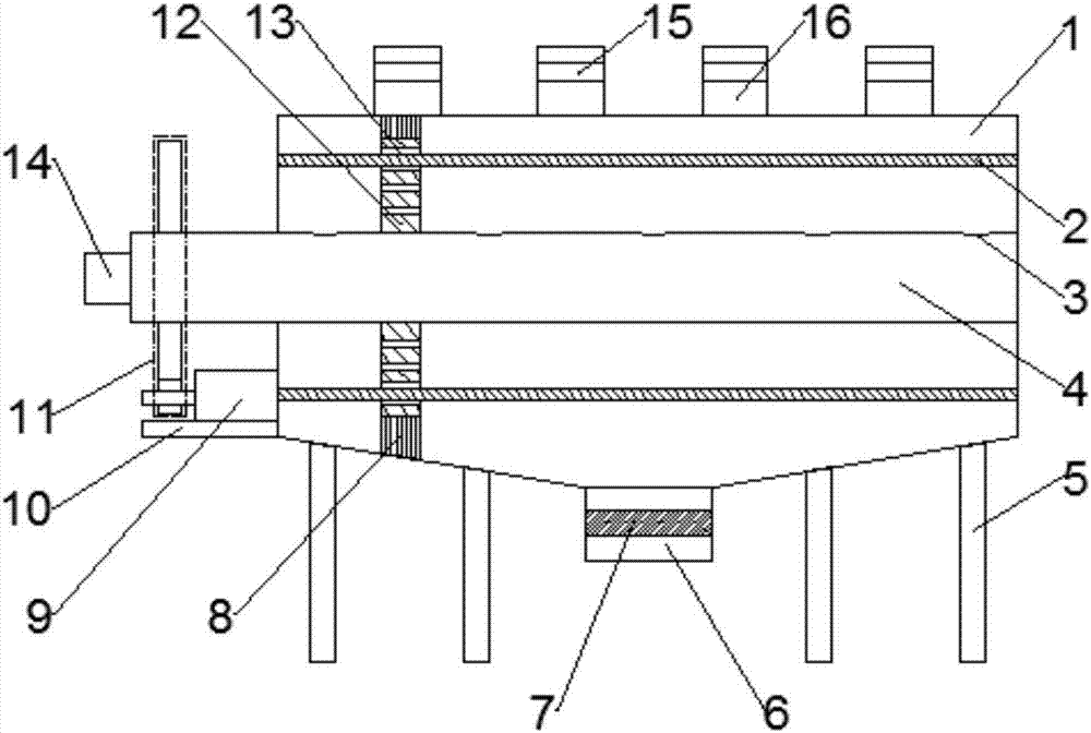 Fast cleaning water collecting and distributing device