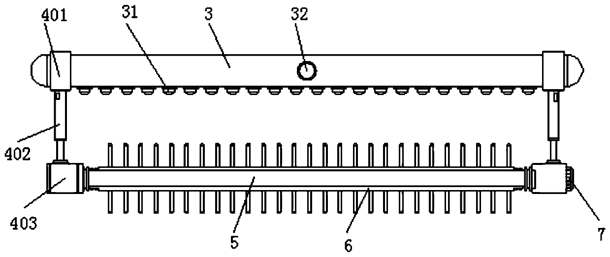 Water-saving irrigation device for agricultural greenhouse planting