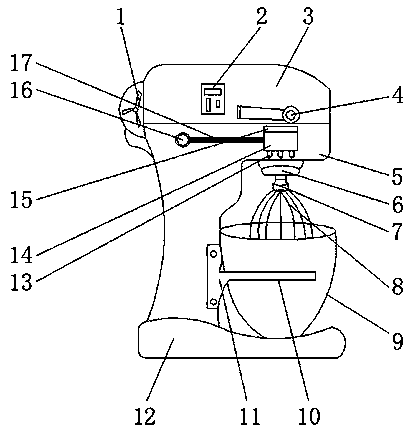 Household eggbeater with function of automatic cleaning