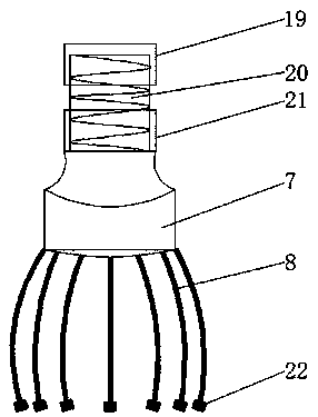 Household eggbeater with function of automatic cleaning