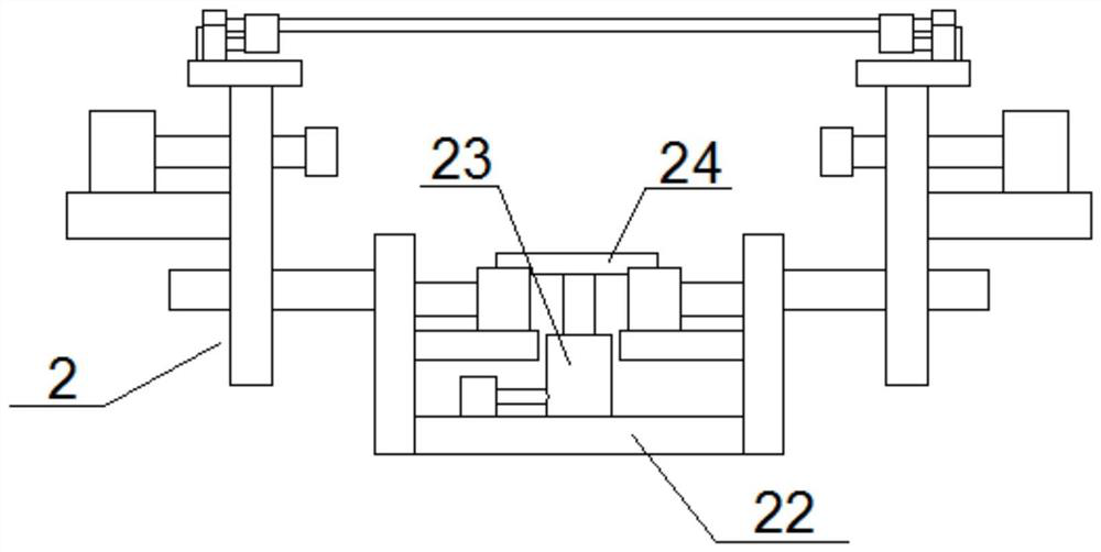 A kind of transmission mechanism of placement machine with pcb board fixing device