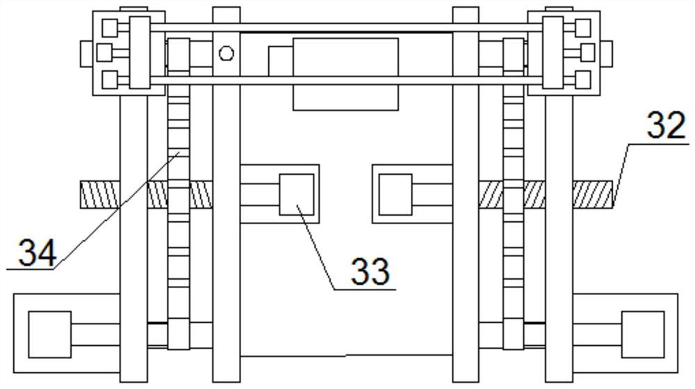 A kind of transmission mechanism of placement machine with pcb board fixing device