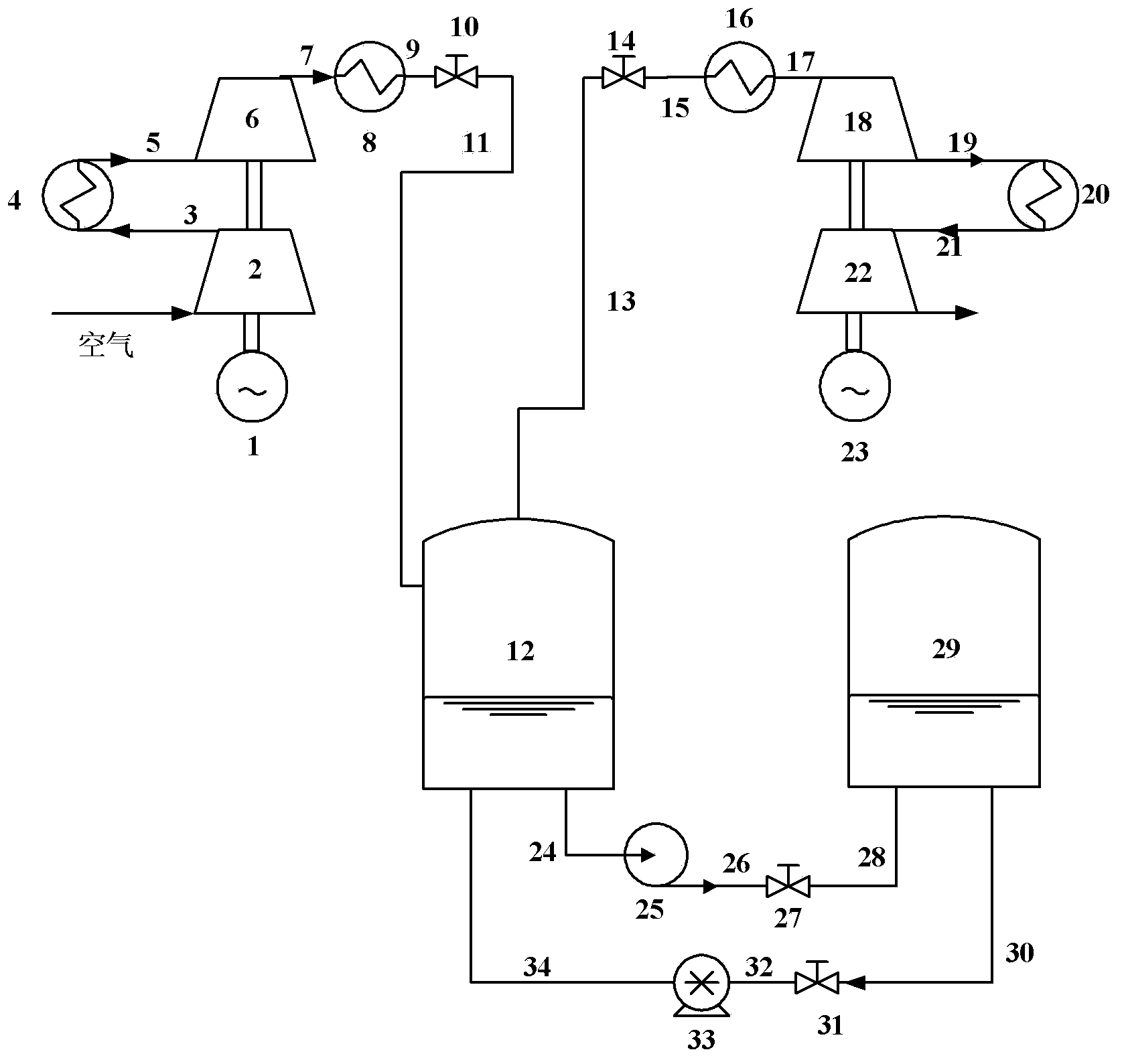 Compressed air electric power energy storage system