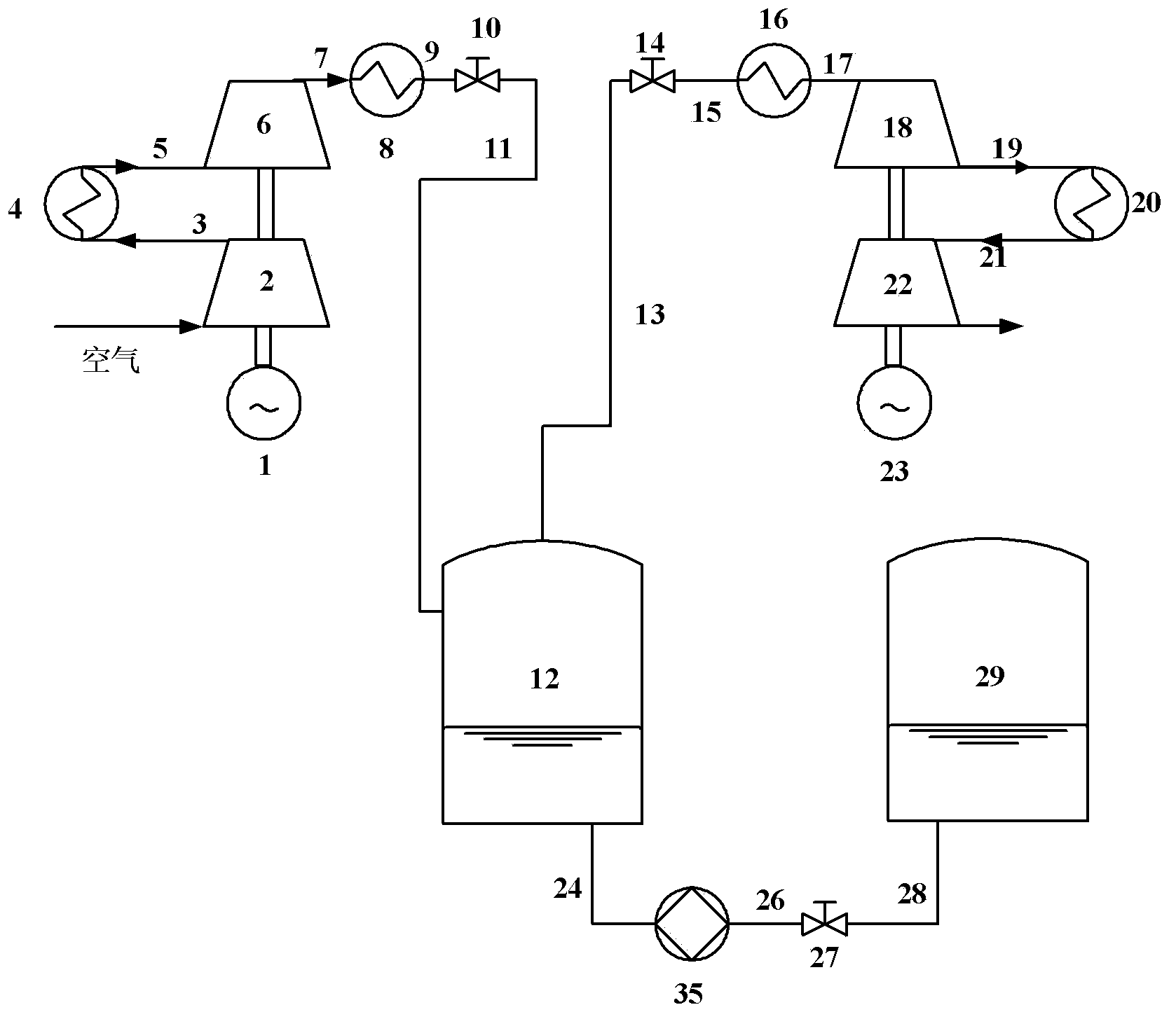 Compressed air electric power energy storage system