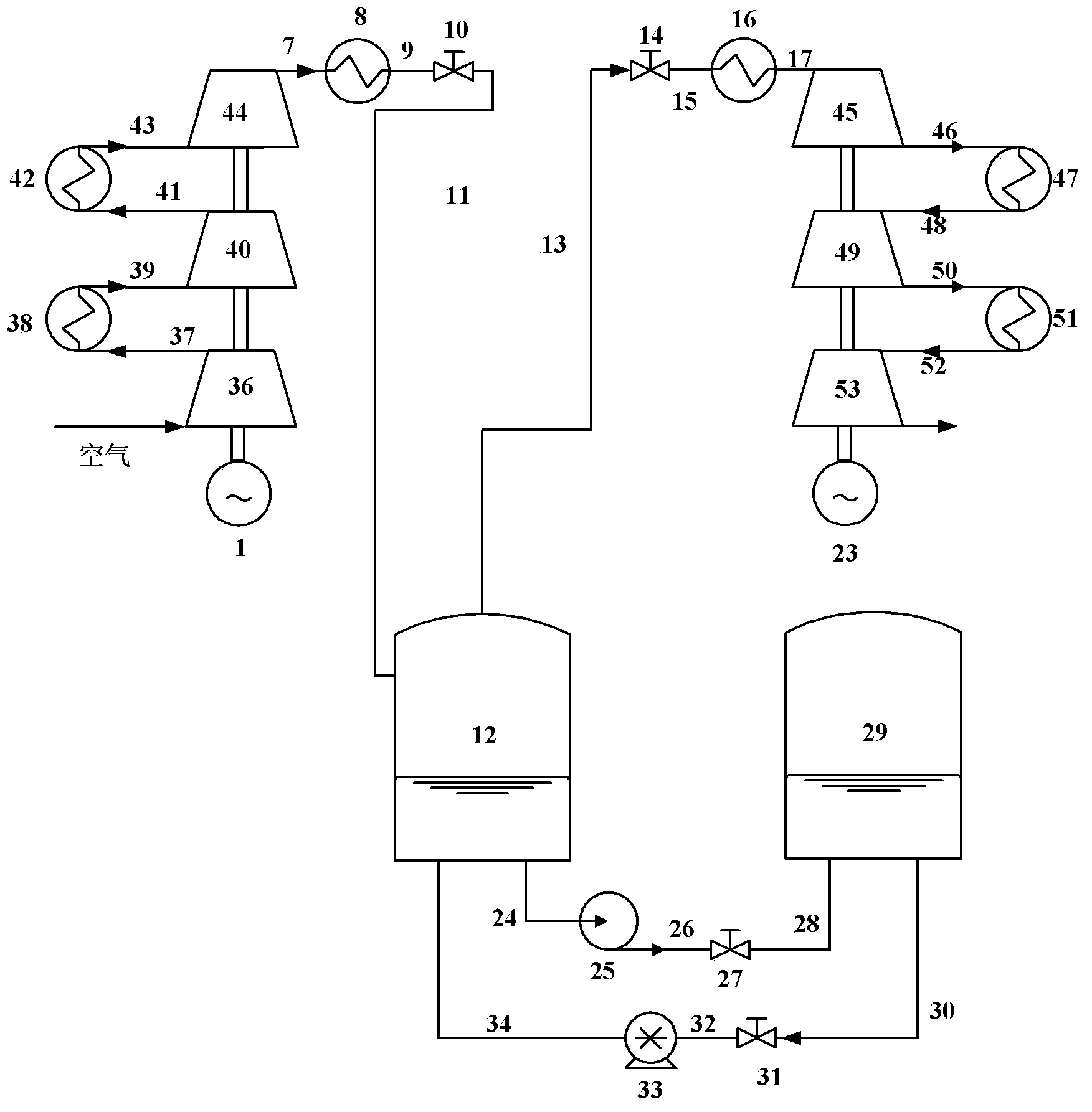 Compressed air electric power energy storage system