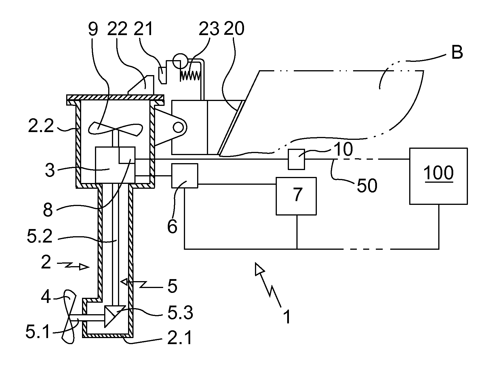 Energizing hydrogenerator