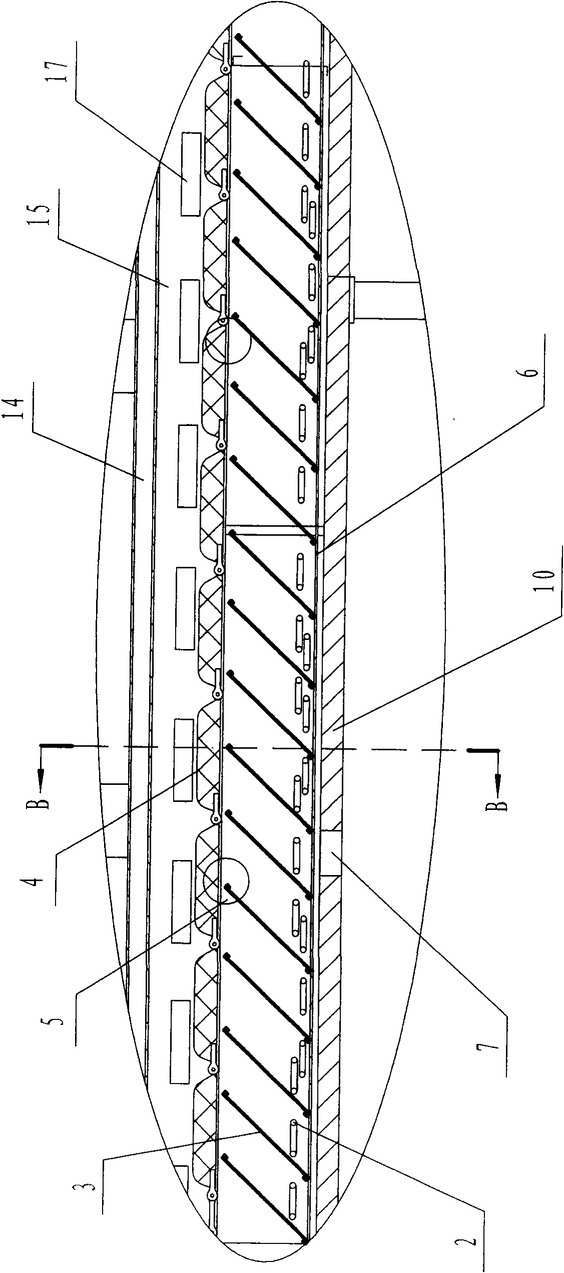 Cooking part device of cocoon cooking machine