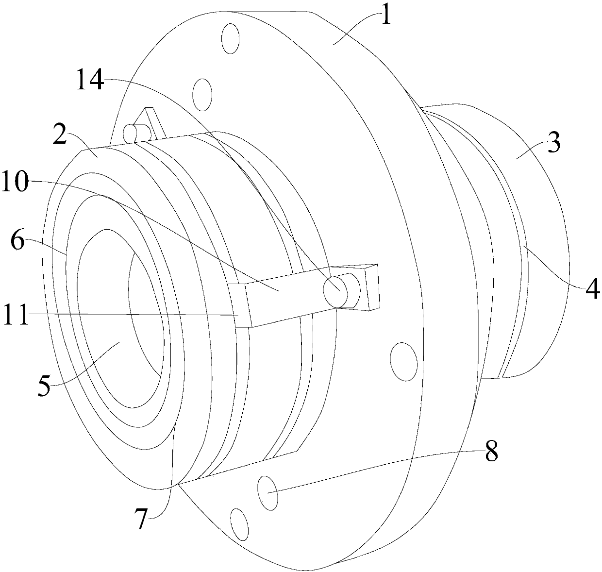 Pump sealing piece of split structure and easy to assemble and disassemble