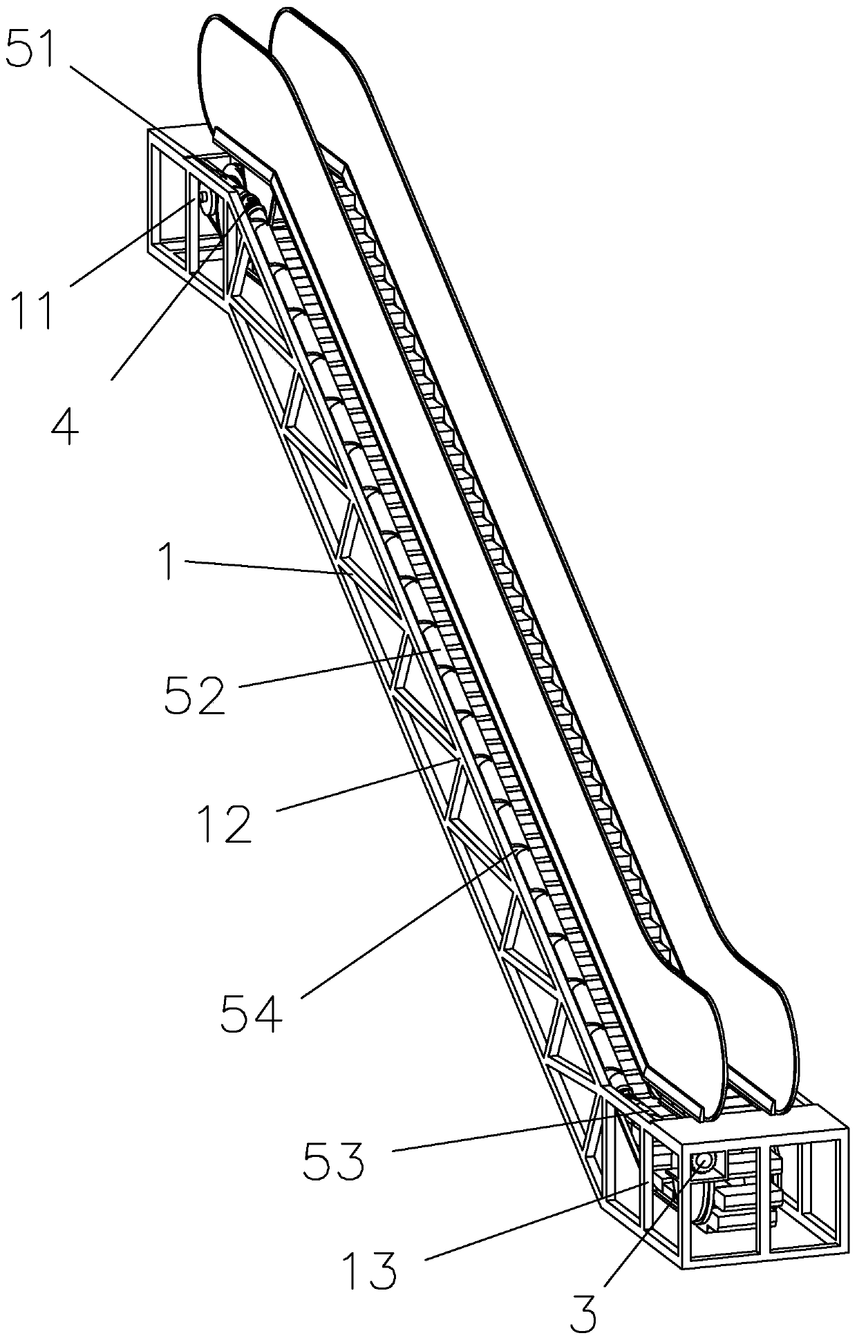 Escalator and installation method thereof