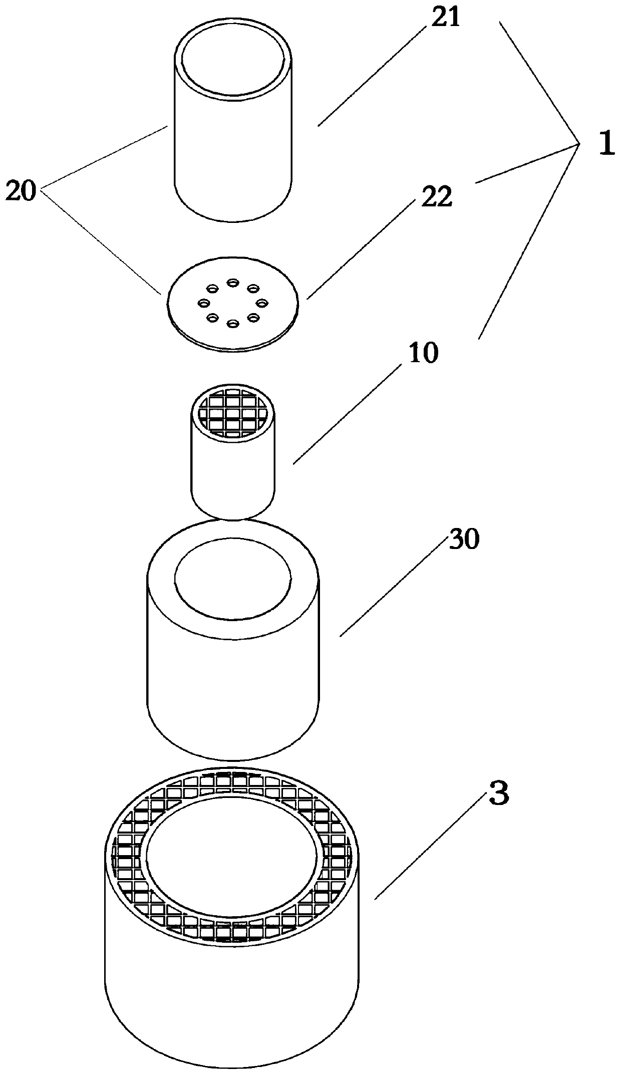 Ceramic heating element and non-contact electronic cigarette heater with ceramic heating element