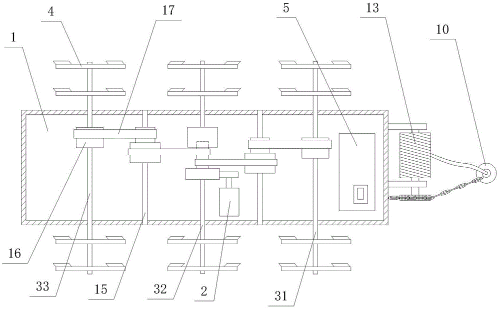 Fixing and connecting unit of adaptive ocean wave and current integrated power generation device