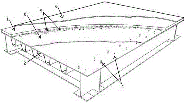 Rigid combined steel bridge deck pavement structure