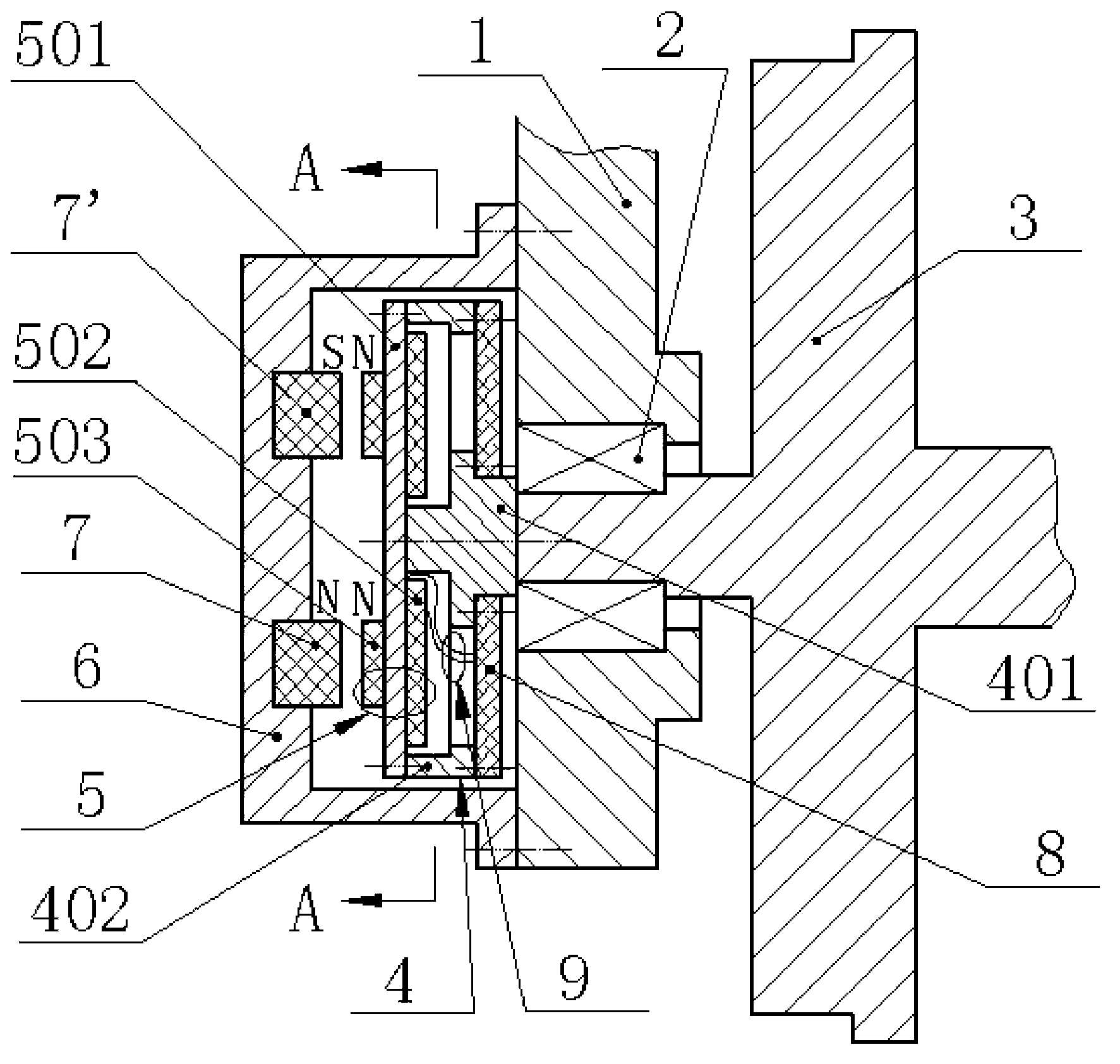 Rotary piezoelectric generator for rail vehicle shafting monitoring system