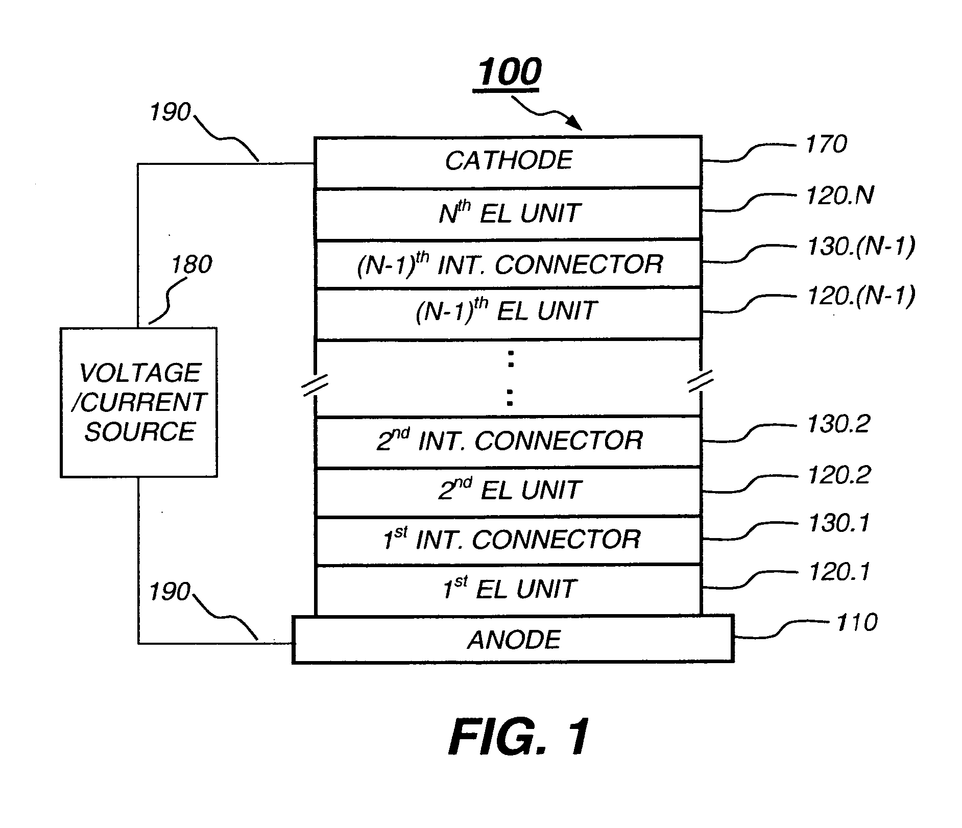 Tandem OLED device