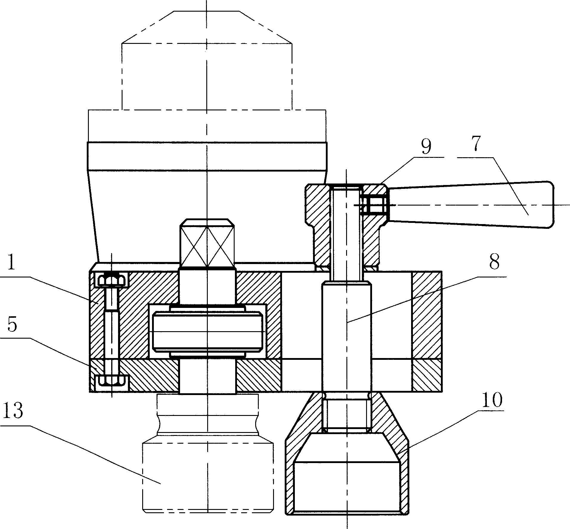 Assistant measurement unit for moment wrench in narrow operation area