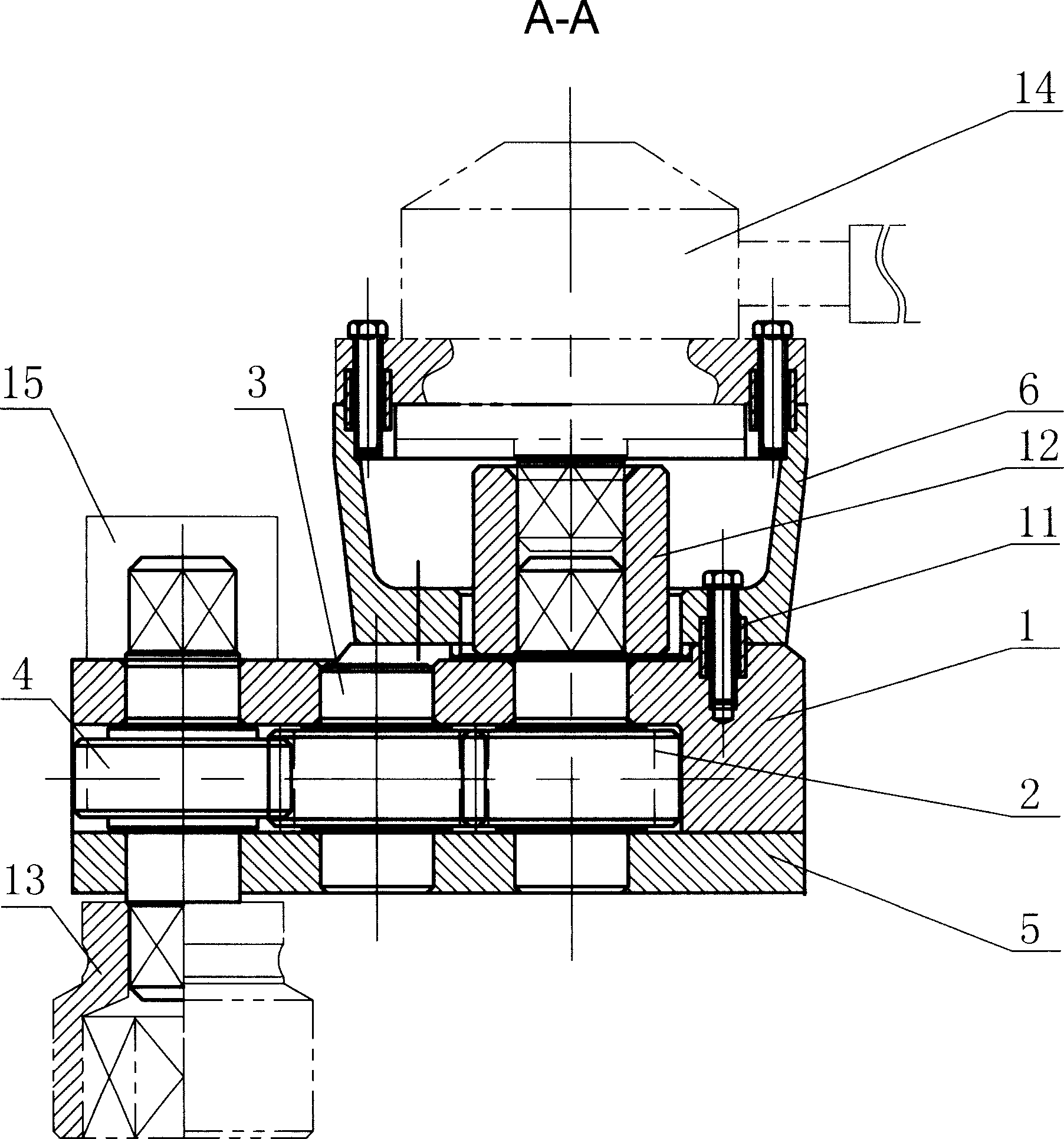 Assistant measurement unit for moment wrench in narrow operation area