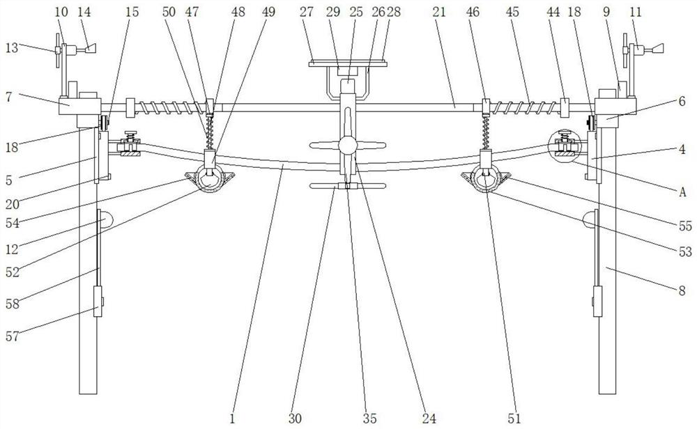 Cable obstacle trimming mechanism for electric power engineering