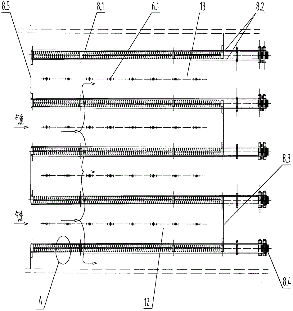 Micro-unit crossflow type anode device of electric precipitator