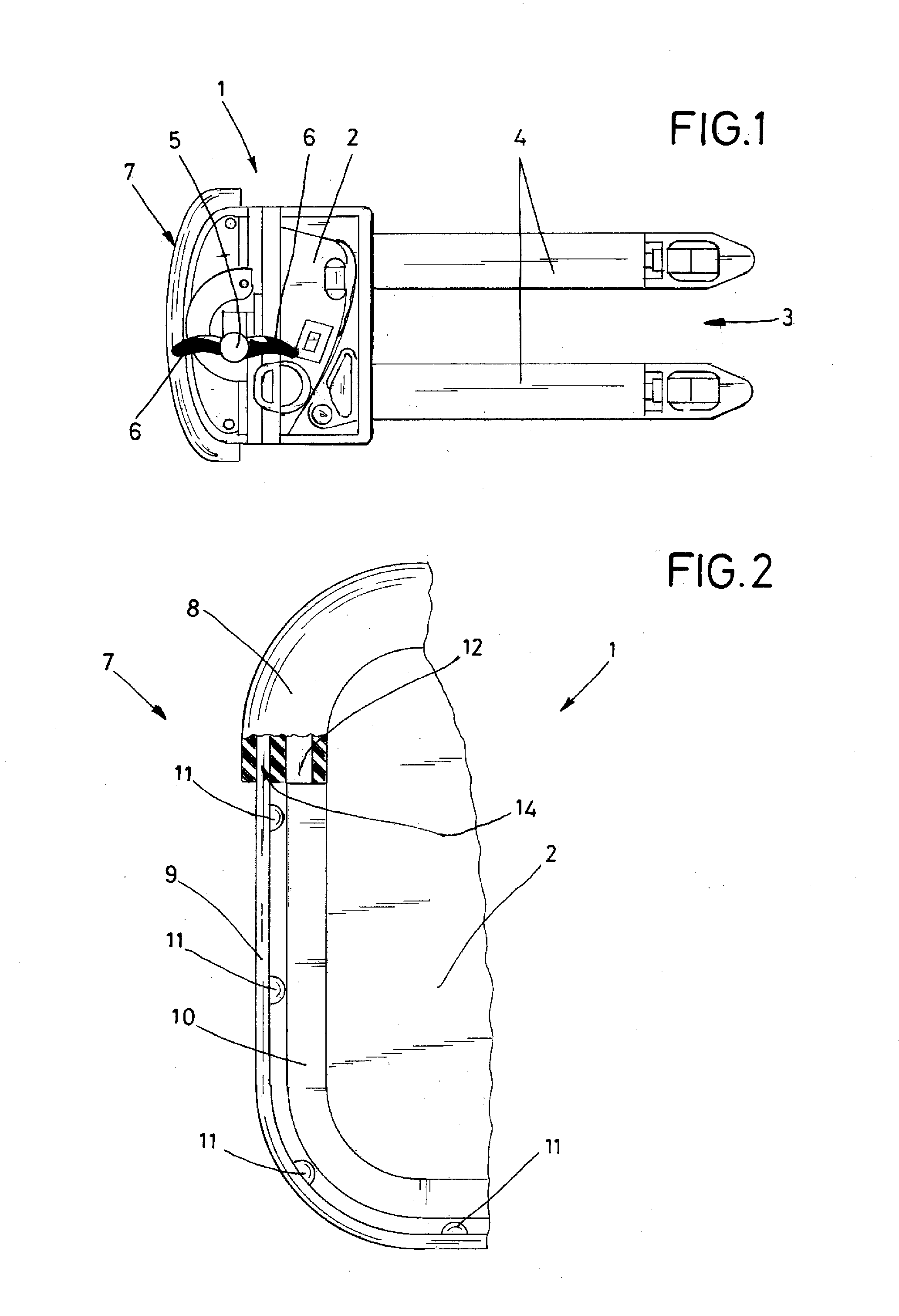 Safety-switch device for use on a movable device