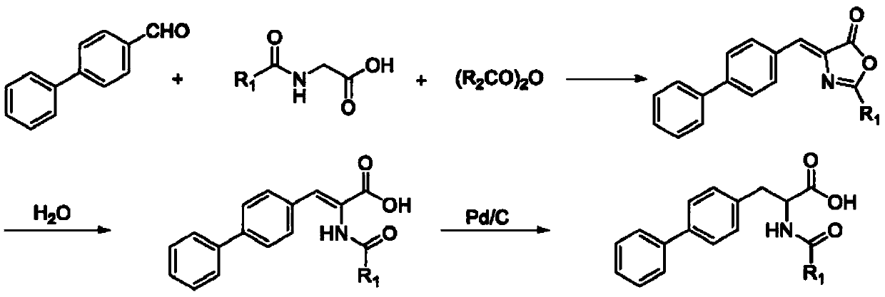 The method for synthesizing d-biphenylalanine