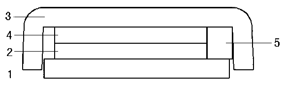 Casing integrating type capacitance touch screen