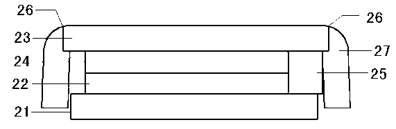 Casing integrating type capacitance touch screen