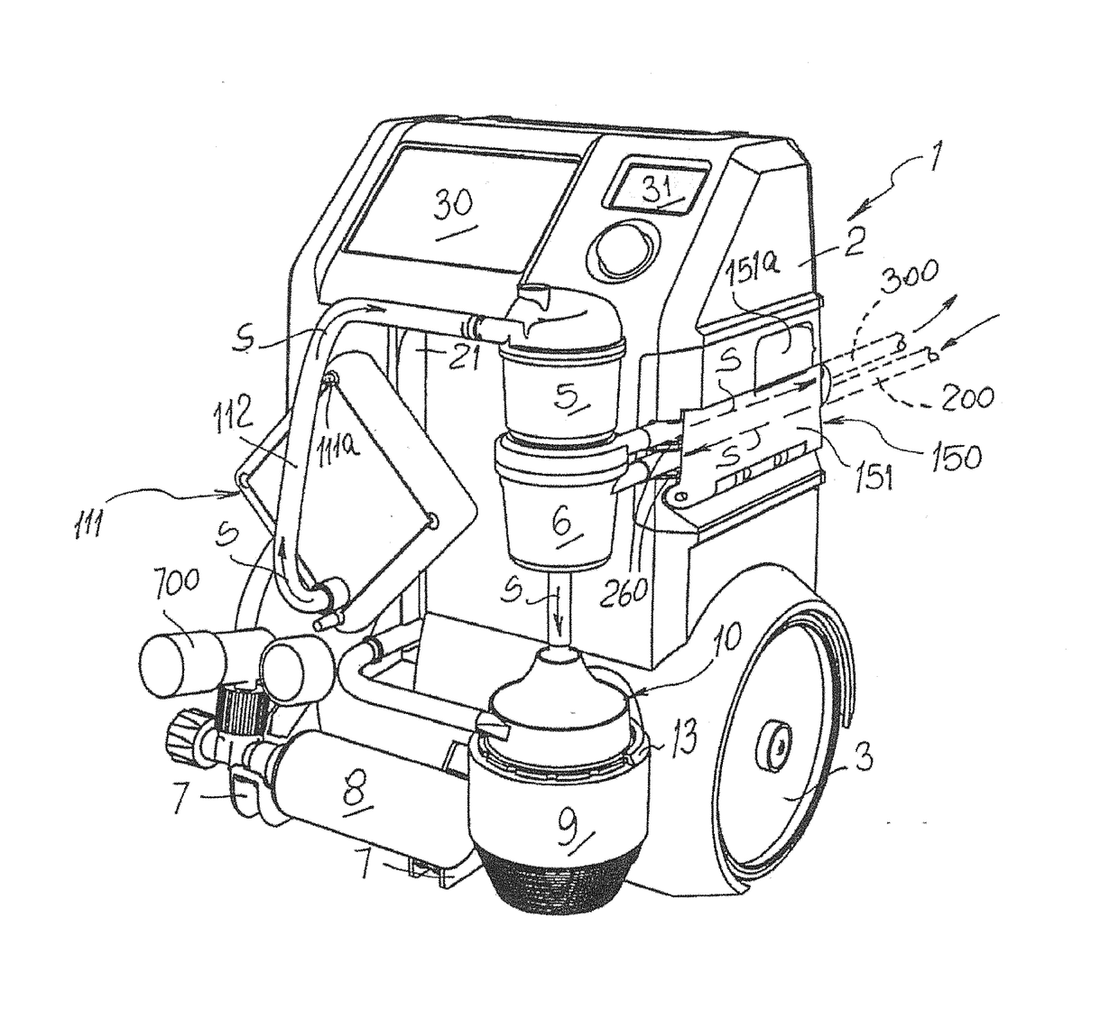 Portable medical apparatus for cardiopulmonary aid to patients