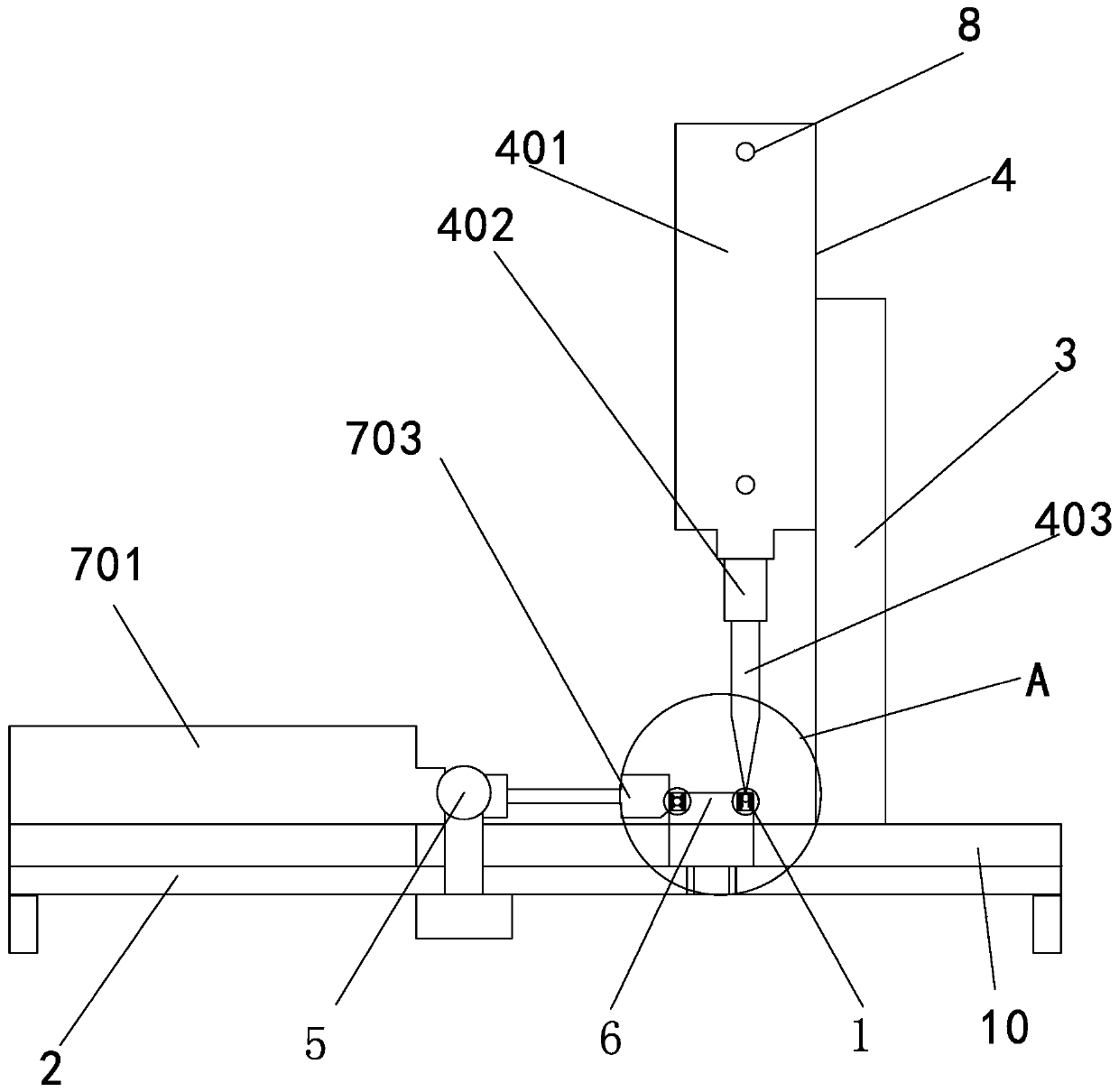 Semi-automatic ball filling device for retainer-free full ball bearing and ball filling method thereof