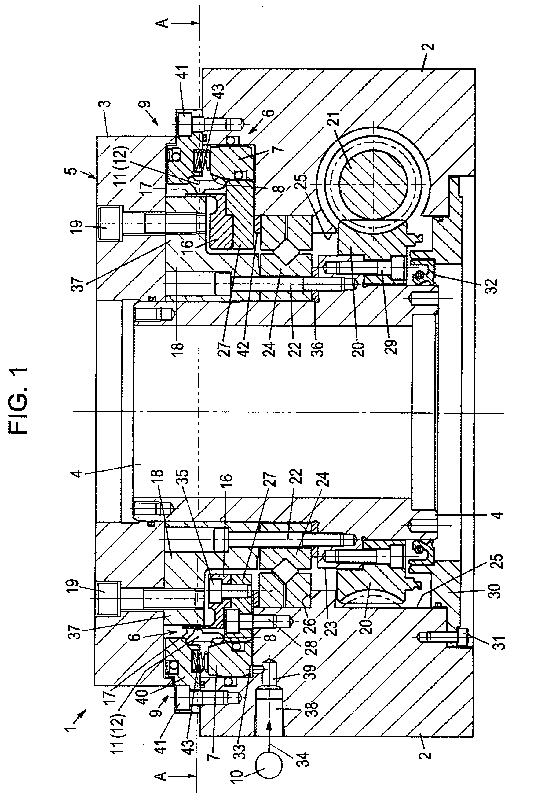 Rotary index device in machine tool