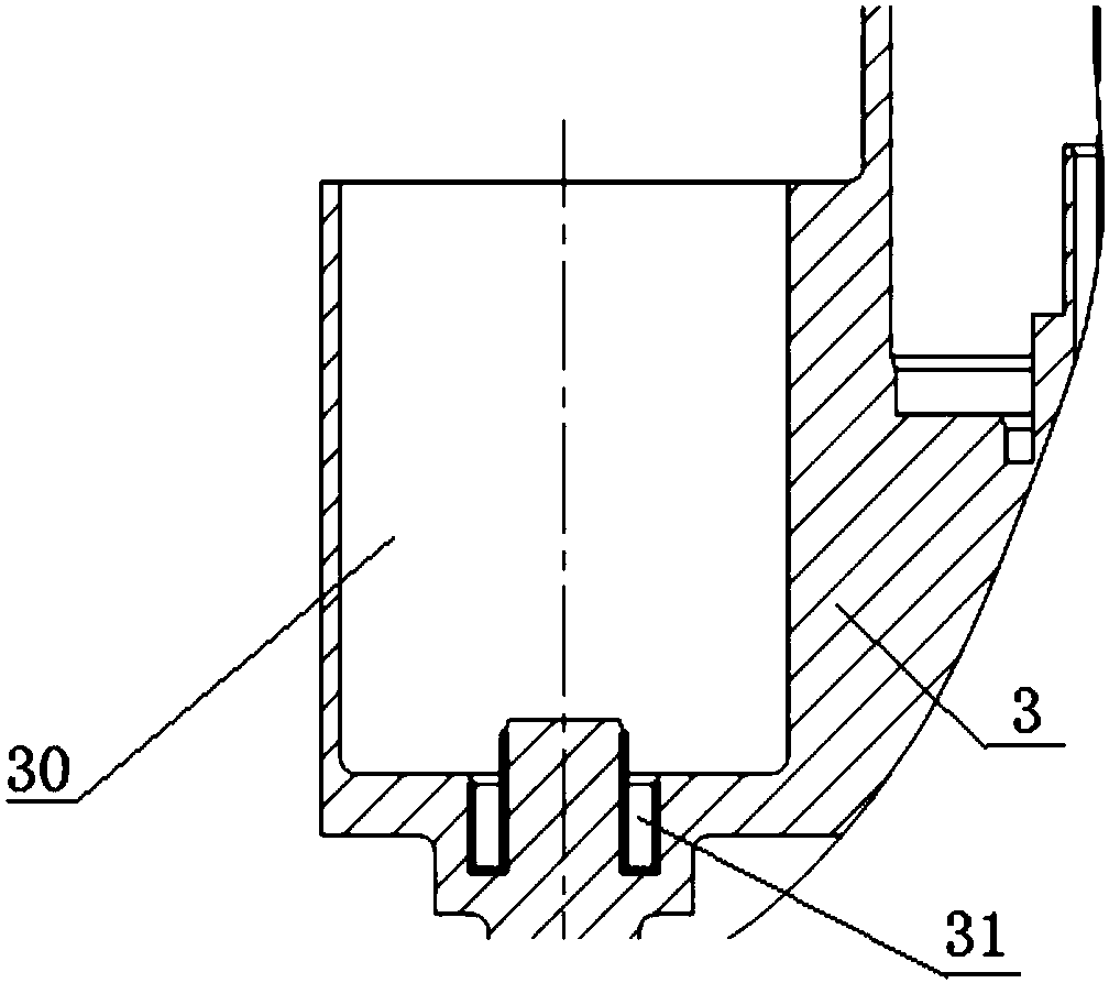 Machining method of irregular shell component inner cavity bottom annular groove