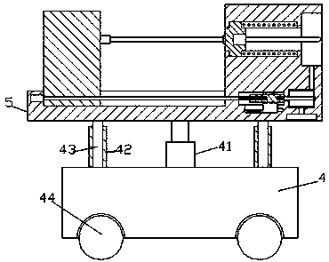 A device for punching holes in a building wall