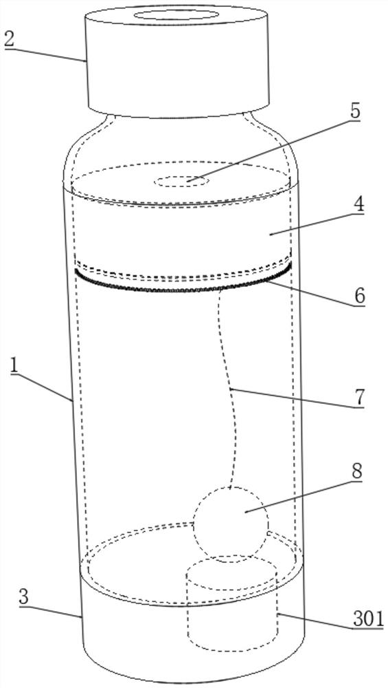 Self-processing vaccine glass bottle