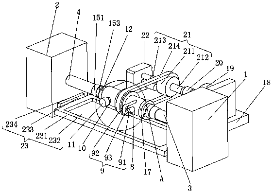 Centering mold device for assembled grouting bushing of concrete structure