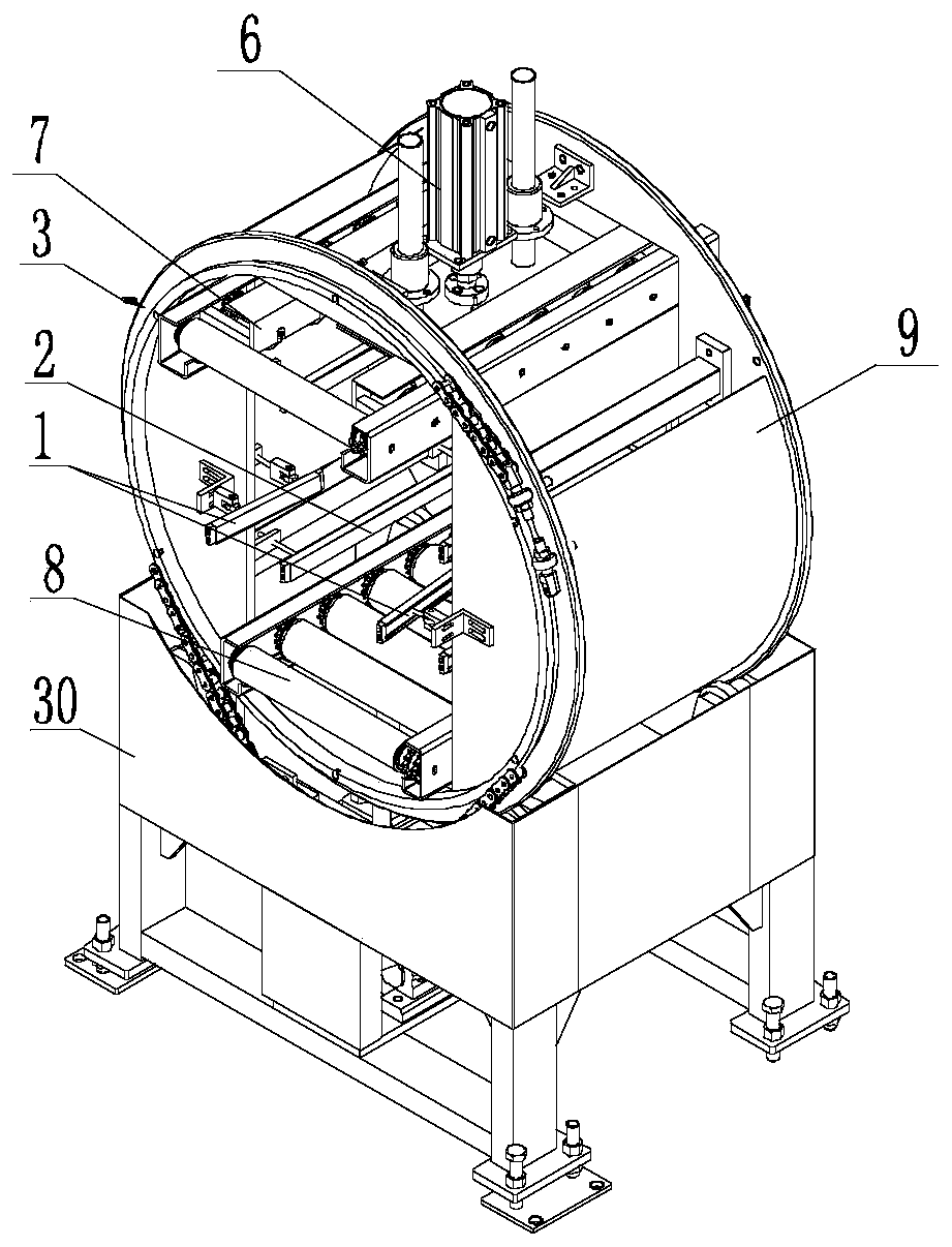 Workpiece overturning equipment for vehicle production line