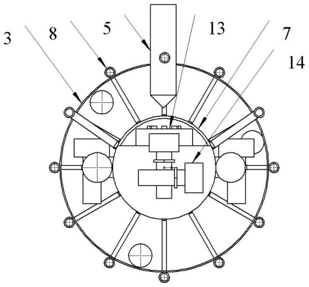 Underwater vehicle dynamic recovery cabin suitable for water surface ship slideway and control method of cabin