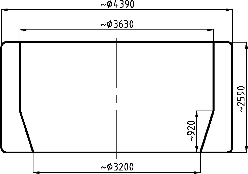 Forging method for pressure vessel bottom head transition section of second-generation nuclear power station and mould