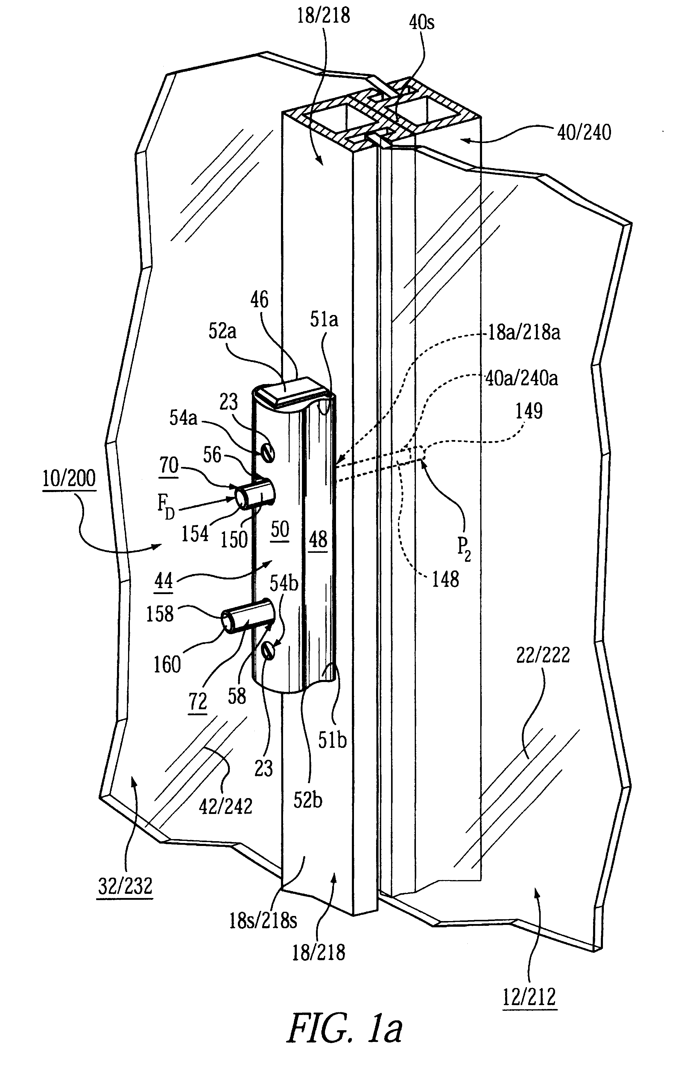 Window and sliding glass door having push button locking mechanism