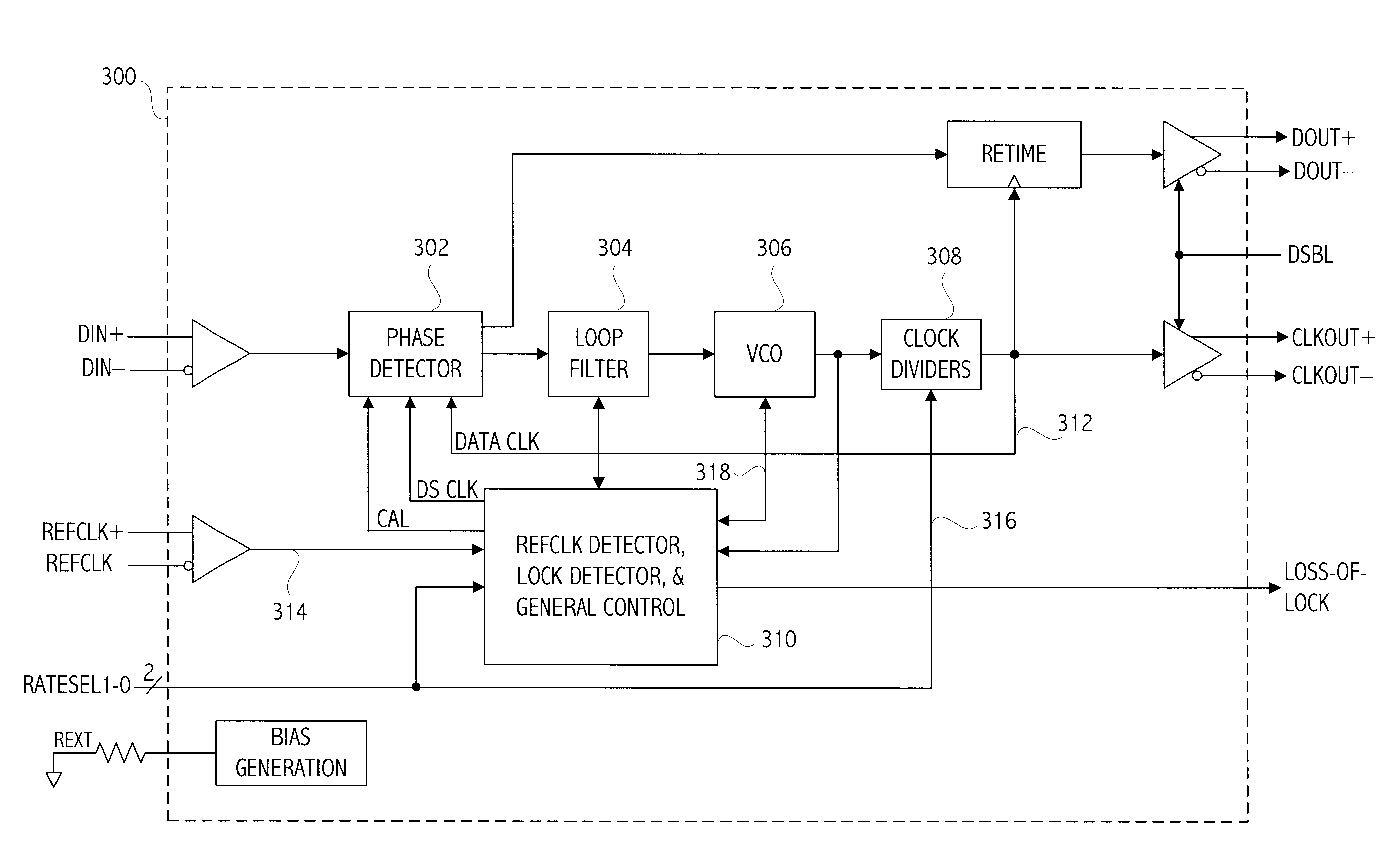 Integrated circuit incorporating circuitry for determining which of at least two possible frequencies is present on an externally provided reference signal and method therefor