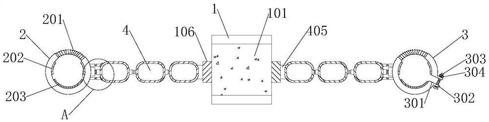 Novel ship binding locking structure