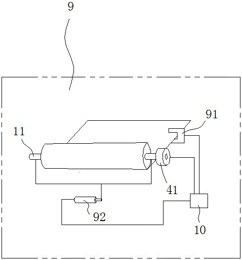 Embossed line and pattern coincident long decorative material and rolling method and device