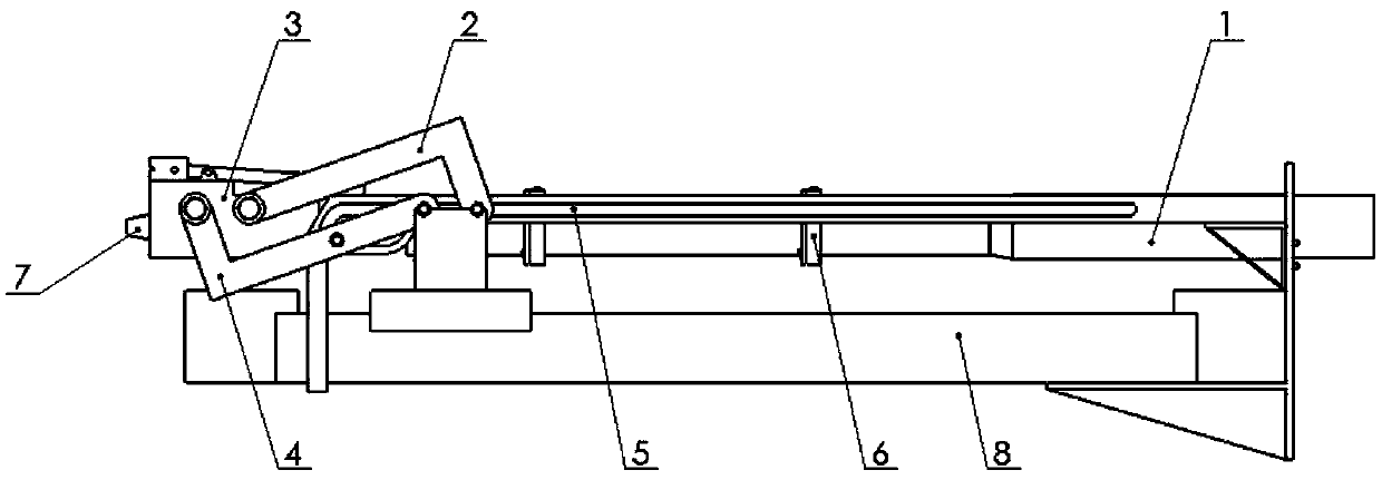 Mine thrower automatic front loading device and loading method thereof