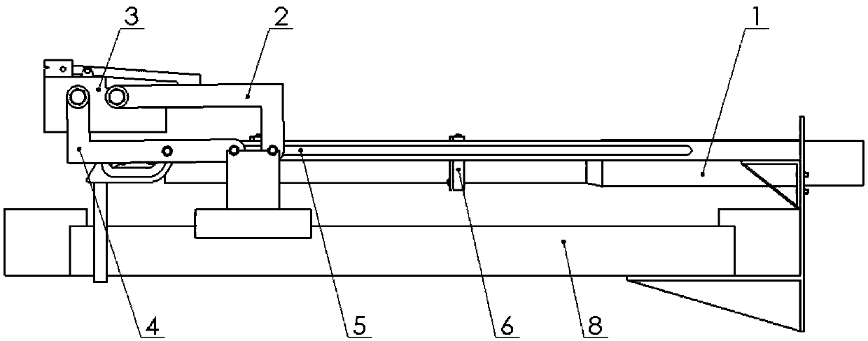 Mine thrower automatic front loading device and loading method thereof