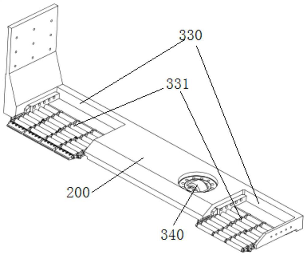 Outer forklift parking robot with blocking arm structure and parking implementation method of outer forklift parking robot